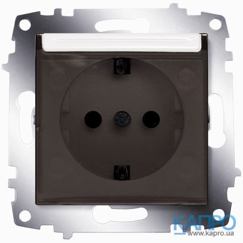 РОЗЕТКА с заземл.контактом 16А с крышкой Abb Cosmo 619-010200-218 белый