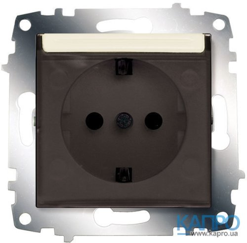 Розетка з заземл.контактом 16А з кришкою Abb Cosmo 619-010300-218 бежевий