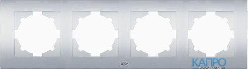 РАМКА 4-я Abb Cosmo 612-011000-228 сер.металл