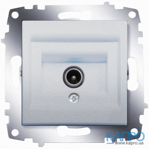 РОЗЕТКА TV без сопротивления Abb Cosmo 619-011000-274 сер.металл