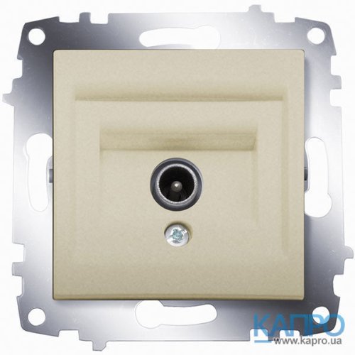 Розетка TV без опору Abb Cosmo 619-011400-274 титаниум