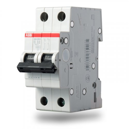 Автоматичний вимикач 2-п Abb SH202-C3 6kA 2CDS212001R0034