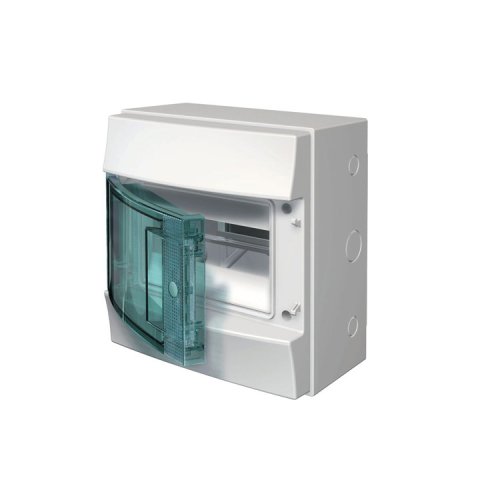 Щит накладний 8-мод. IP65 Mistral65 (750°), прозорі дверцята, без клем