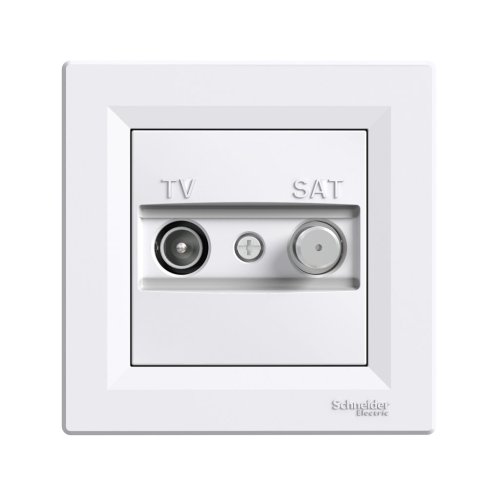 Розетка TV/SAT/R кінцева 1dB Schneider Asfora EPH3400121 білий