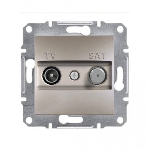 Розетка TV/SAT/R концевая 1dB Schneider Asfora EPH3400169 бронза