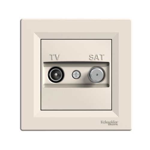 Розетка TV/SAT прохідна 4dB Schneider Asfora EPH3400223 крем