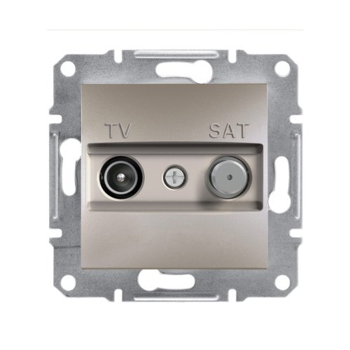 Розетка TV/SAT прохідна 8dB Schneider Asfora EPH3400369 бронза