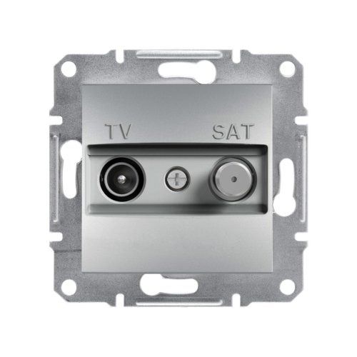 Розетка TV/SAT кінцева (инд.) 1dB Schneider Asfora EPH3400461 алюміній