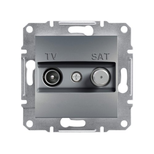 Розетка TV/SAT кінцева (инд.) 1dB Schneider Asfora EPH3400462 сталь