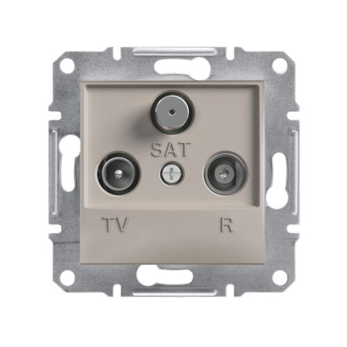 Розетка TV/R/SAT прохідна 4dB Schneider Asfora EPH3500269 бронза