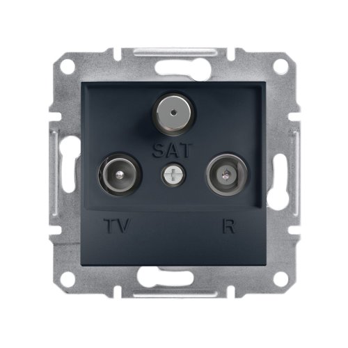Розетка TV/R/SAT прохідна 4dB Schneider Asfora EPH3500271 антрацит