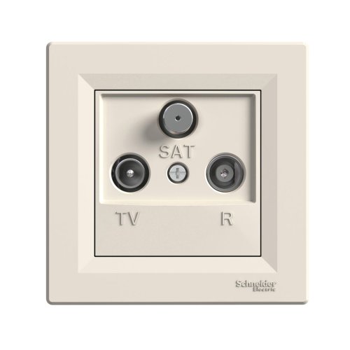 Розетка TV/R/SAT прохідна 8dB Schneider Asfora EPH3500323 крем