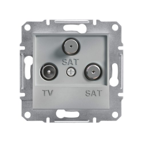 Розетка TV/SAT/SAT концевая 1dB Schneider Asfora EPH3600161 алюминий