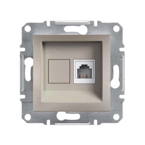 Розетка телефон. RJ-11 Schneider Asfora EPH4100169 (бронза)
