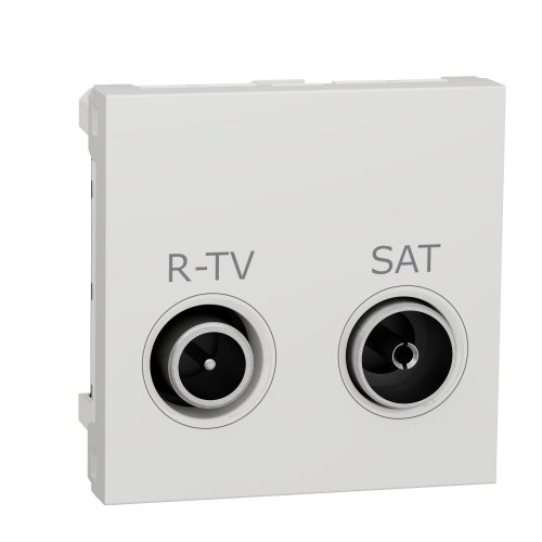 Розетка R-TV/ SAT, одиночная, 2-мод., NU345418 UNICA NEW белый