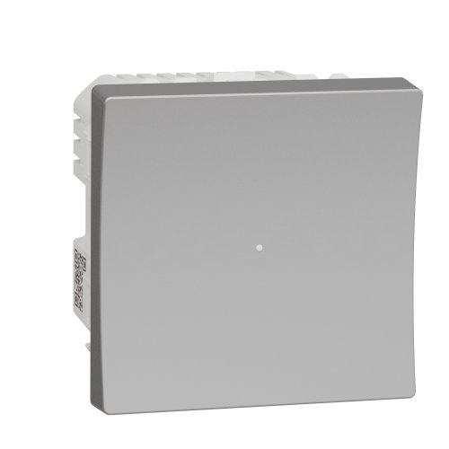 LED-светорегулятор Wiser нажимной, универсальный 7-200Вт, NU351530 UNICA NEW алюминий