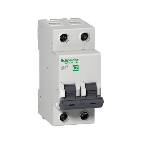 Автоматический выключатель 2Р, 10А, х-ка. В EZ9 Schneider Electric