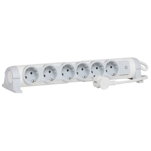 Подовжувач Legrand 6x2к+З, 1,5м Комфорт, білий