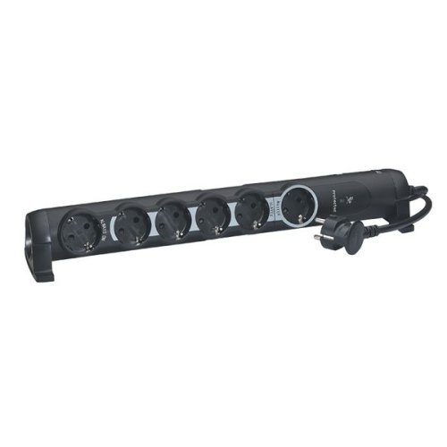 Подовжувач Legrand 6x2к+З 1,5м М/Р, Комфорт і безпека, чорний