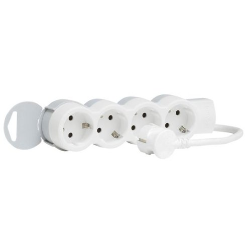 Подовжувач Legrand 4x2к+3, 1,5м, Стандарт, білий