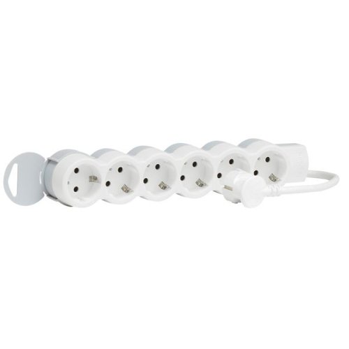 Подовжувач Legrand 6x2к+3, 1,5м, Стандарт, білий