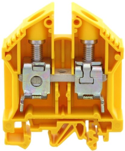 Клема гвинтова DIN RK 35 жовта Conta-Clip cc1052.8
