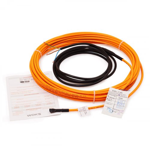 Нагревательный кабель WOKS-17 двухжильный (в комплекте), 530 Вт