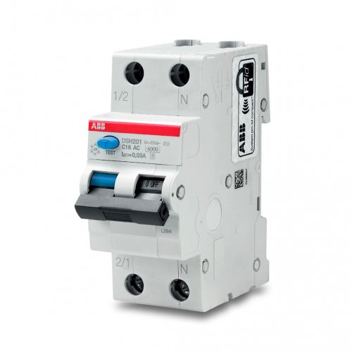 Автоматический выключатель дифференциального тока 1p+N DSH201 B16 AC30 2CSR255070R1165