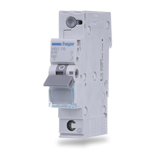 Автоматический выключатель QC 1p 6kA B-20A, Hager MBS120