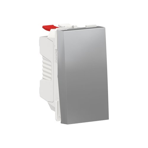 Переключатель 1-клавишный, сх. 6, 10 AX, 250 В, 1-мод., NU310330 UNICA NEW алюминий