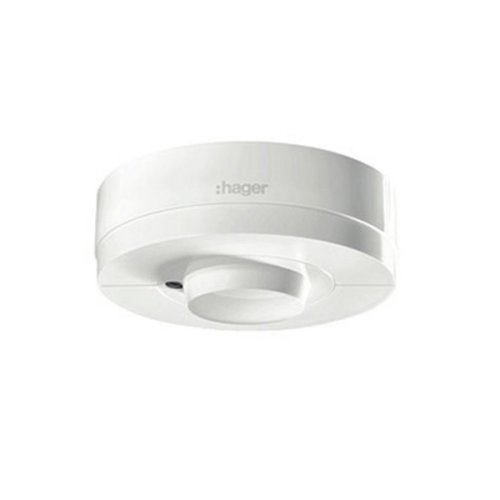 Ультразвуковой датчик движения, 360°, IP54 Hager EE883 белый