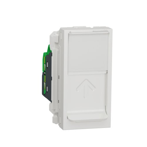 Розетка комп RJ45, одиночная кат.5 STP, 1-мод., Unica New NU341218 белая