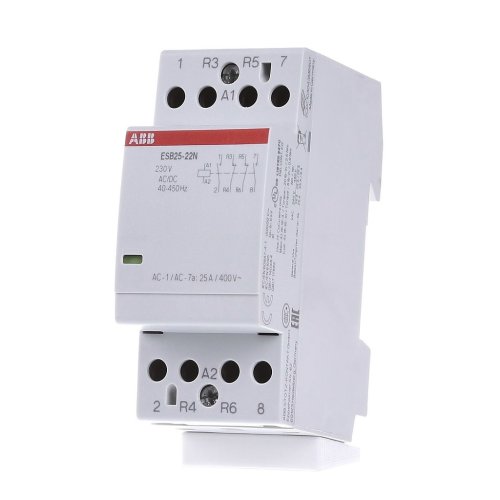 Контактор ESB25-22N-06, 25А, 4Р, 4НВ+2НЗ, 230V АC/DC, Abb 1SAE231111R0622