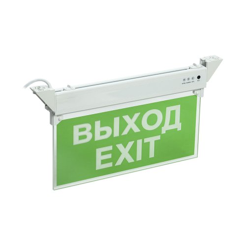 Светильник аварийный ССА 2101, 3ч, 3Вт, ВЫХОД-EXIT, IP20 ИЭК, LSSA0-2101-3-20-K03