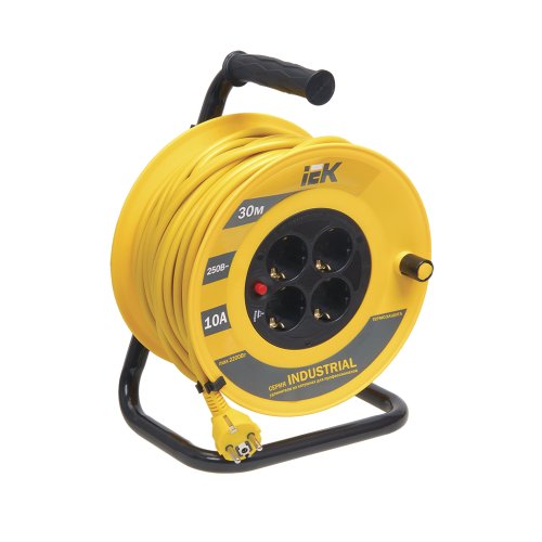 Котушка УК30 з т/з 4 місця 2Р+PЕ/30м 3х1,0 мм2 Industrial іЕК, WKP14-10-04-30