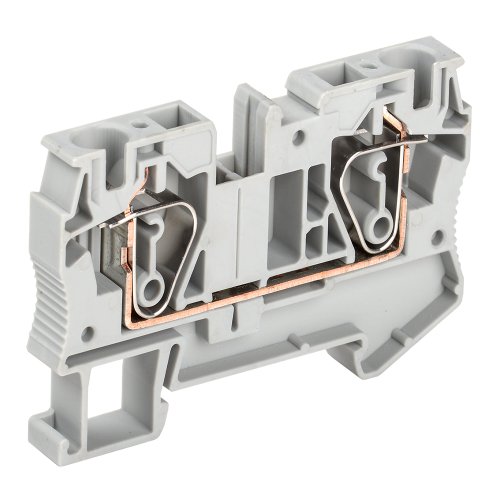 Клемма пружинная КПИ 2в-6 57А серый ИЭК, YZN11-006-K03  Клемма пружинная КПИ 2в-6 57А серый ИЭК, YZN11-006-K03