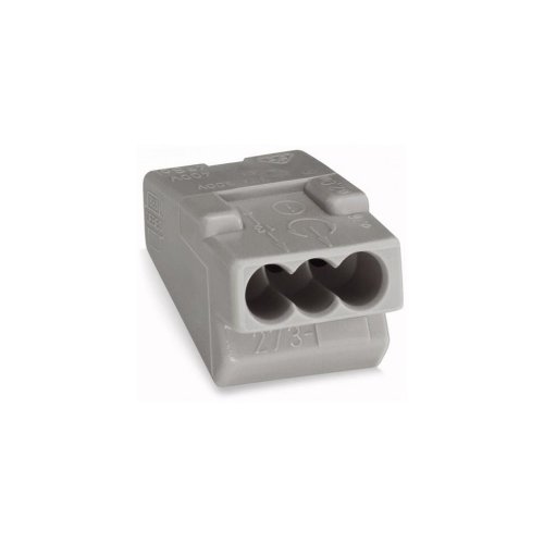 Клемма соединит.для коробок Wago 273-403 для 3 проводов 1,5-4 кв.мм сер  Клемма соединит.для коробок Wago 273-403 для 3 проводов 1,5-4 кв.мм сер