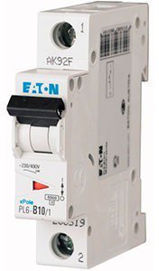 Вимикач автоматичний 1-п Eaton 6kA PL6-B4/1 4A 286517