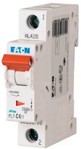 Выключатель автоматический 1-п Eaton 10kA PL7-C25/1 25А 262706