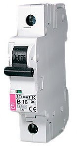 Выключатель автоматический 1-п ETI 6kA постоян.ток Etimat 10 DC C 6А 2137712