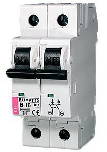 Выключатель автоматический 2-п ETI 6kA пост.тока Etimat 10 DC C 2А 2138708