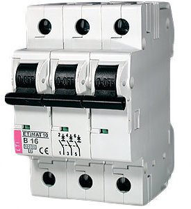 Выключатель автоматический 3-п ETI 10kA Etimat AC B 40А 2125720
