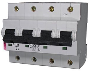 Выключатель автоматический 3p+N ETI 15kA Etimat 10 AC C 125А (15 kA) 2136733