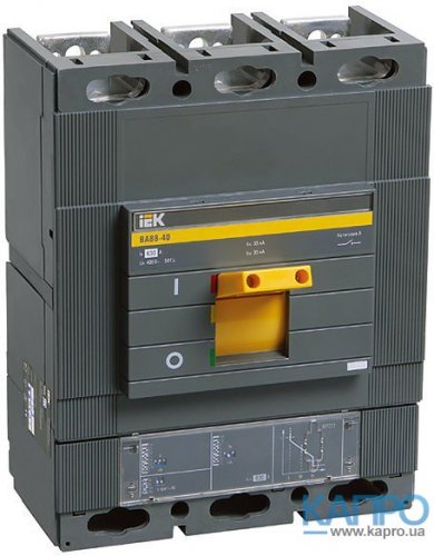 Автоматичний вимикач ВА88-40 3Р 800А 35кА з електронним розчіпленням MP211 іЕК SVA51-3-0800