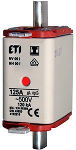 Предохранитель 120kA 500V gl/gG ETI NH00/gG Kombi 125А 4182215