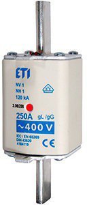 Предохранитель 120kA 500V gl/gG ETI NH1/gG Kombi 250А 4184219