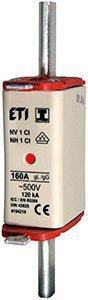 Запобіжник 120kA 500V gl/gG ETI NH1C/gG Kombi 160А 4184216