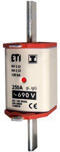 Предохранитель 120kA 500V gl/gG ETI NH2C/gG Kombi 250А 4185219