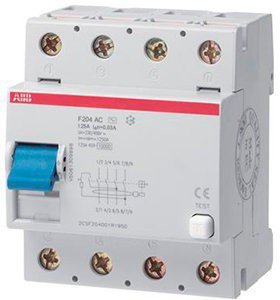 Диф.реле 4-п Abb F204 AC-125/0,3А 2CSF204001R3950