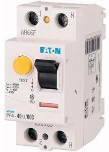 Диф.реле 2-п 6kA AC Eaton PF6/2 25/0,03А 286492